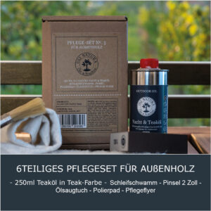 OLI NATURA Pflegeset für Außenholz und Gartenmöbel